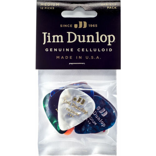 Bolsa 12 Púas Dunlop PVP-106 Variety Celluloid Medium