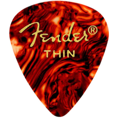 Pack 12 Púas Fender 351 Tortoise Shell 0351-700 Thin