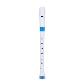 Flauta dulce soprano Digitación alemana Nuvo N-310RDBLG Blanca y Azul 3 piezas