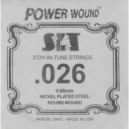 Cuerda Guitarra Eléctrica SIT ,026PW