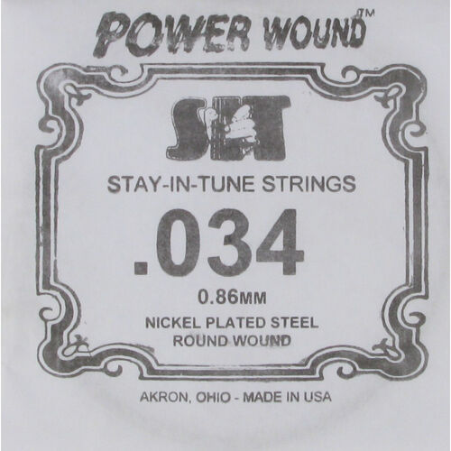 Cuerda Guitarra Eléctrica SIT ,034PW