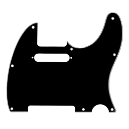 Golpeador 3 Capas Jet Guitars Telecaster S/S PT300-BK Negro