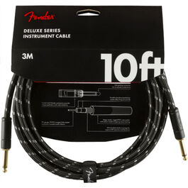 Cable Jack Acodado Fender 0820-092 Deluxe Series Tweed Negro 3m
