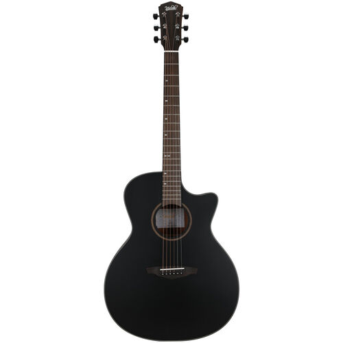 Guitarra Acústica Veelah VGACSM-E BLK Negra Electrificada Cutaway
