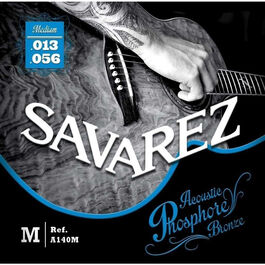 Juego Cuerdas Guitarra Acústica Savarez A140M Phosphor 013-056