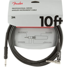 Cable Jack Recto-Acodado Fender 0820-025 Fender Professional Negro 3m
