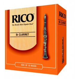 Caja 10 Cañas Clarinete Rico 3½