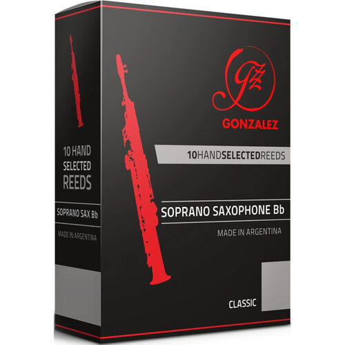 Caja 10 Cañas Saxo Soprano Gonzalez Classic 3½