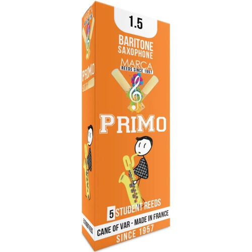 Caja 5 Cañas Saxo Barítono Marca Primo 1½