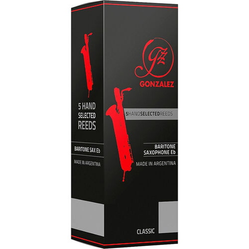 Caja 5 Cañas Saxo Baritono Gonzalez Classic 1½