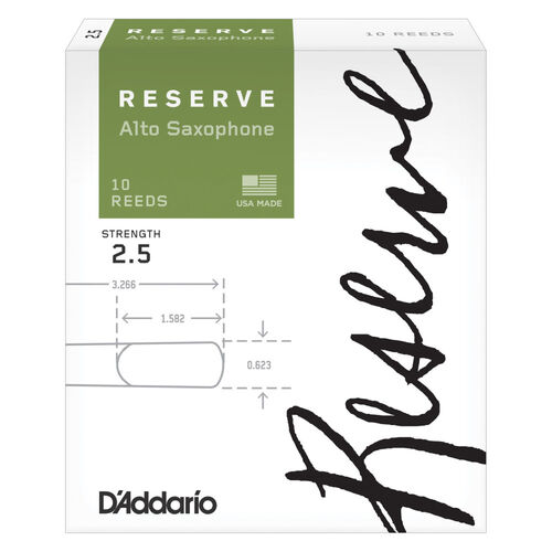 Caja 10 Cañas Saxo Alto Classic Rico Reserve 2½