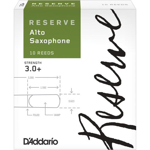 Caja 10 Cañas Saxo Alto Classic Rico Reserve 3+