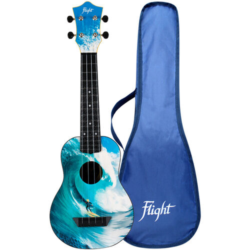 Ukelele Soprano Flight TUS-25 Travel Surf