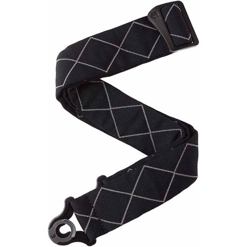 Correa D'Addario 50BAL02 Auto Lock Diamonds Acolchada Negra