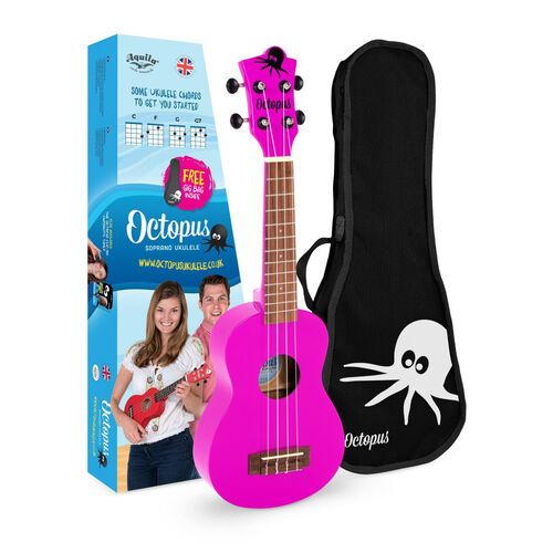 Ukelele Octopus Soprano UK-200PK Rosa