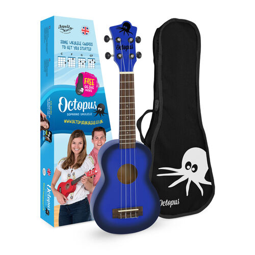 Ukelele Octopus Soprano UK-200EX-DBB Azul Oscuro Burst