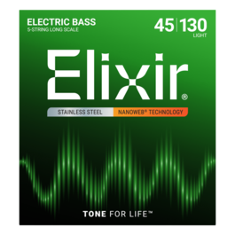 Juego Elixir Bajo 5 Cuerdas 14202 (45-130)