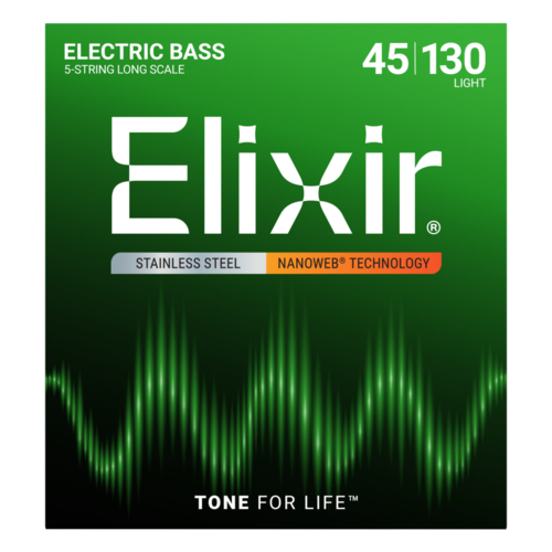Juego Elixir Bajo 5 Cuerdas 14202 (45-130)