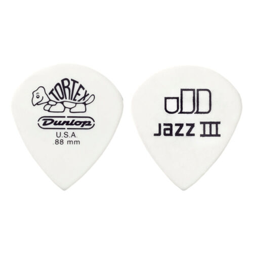 Bolsa 12 Púas Dunlop 478P-100 Tortex White Jazz III 1,00mm