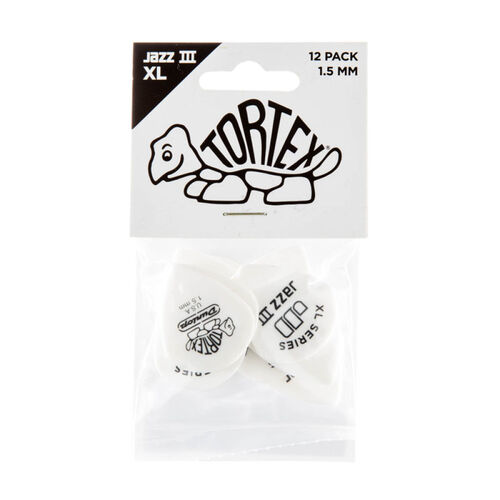 Bolsa 12 Púas Dunlop 498P-150 Tortex Jazz III Xl 1,50mm