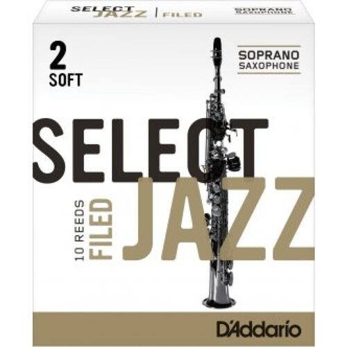 Caja 10 Cañas Saxo Soprano Select Jazz Rico Select 3 Suave Filed