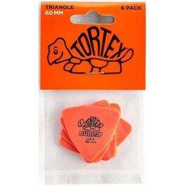 Bolsa 6 Púas Dunlop 431P-060 Tortex Triangle 0,60mm Pickers