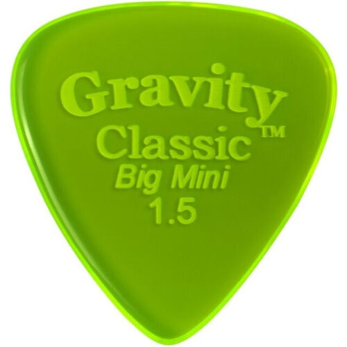 Púa Gravity Classic Big Mini 1,5mm Polished Verde GCLB15P Púa Gravity Classic Big Mini 1,5mm Polished Verde GCLB15P