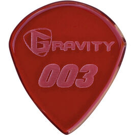 Púa Gravity 003 Jazz3 1,5mm Polished Roja G003P