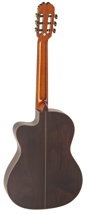 Guitarra Admira Virtuoso Electrificada Fishman Clásica Blend Cuerpo Estrecho Con Cutaway