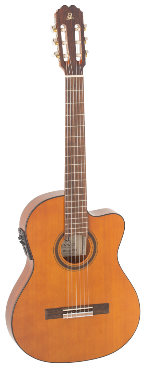 Guitarra Admira Málaga Electrificada Cutaway Cuerpo Estrecho Conservatorio