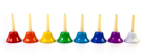 Set de Campanas Ritmo de Mano de Colores