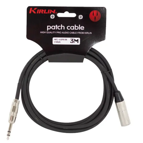 Cable Standart Micro Mpc-443Pr-3M Jack - Xlr M 24Awg Kirlin Negro