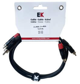 Cable Ek Audio 2 Rca - 2 Rca 1,5 M