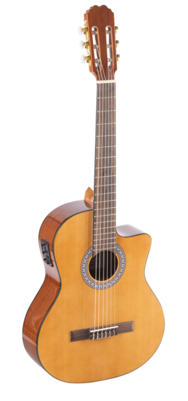 Guitarra Clásica Rocio 30 Electrificada Cutaway Natural