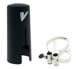 Abrazadera Vandoren M/O Plateada Clarinete Alto con Boquillero Vandoren de Plástico (LC53SP)