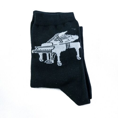 Calcetines negros piano (talla 35-38)