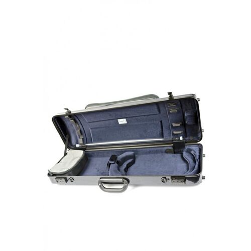 Estuche violn Bam Hightech 2011XL con bolsa Silver carbon 4/4