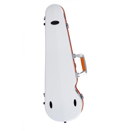 Estuche violín Bam SUP2002XL Ice Suprême Hightech forma Blanco/Naranja 4/4