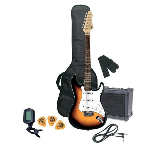 Guitarra Elctrica RC-100 Pack de guitarra 3-Tone Sunburst