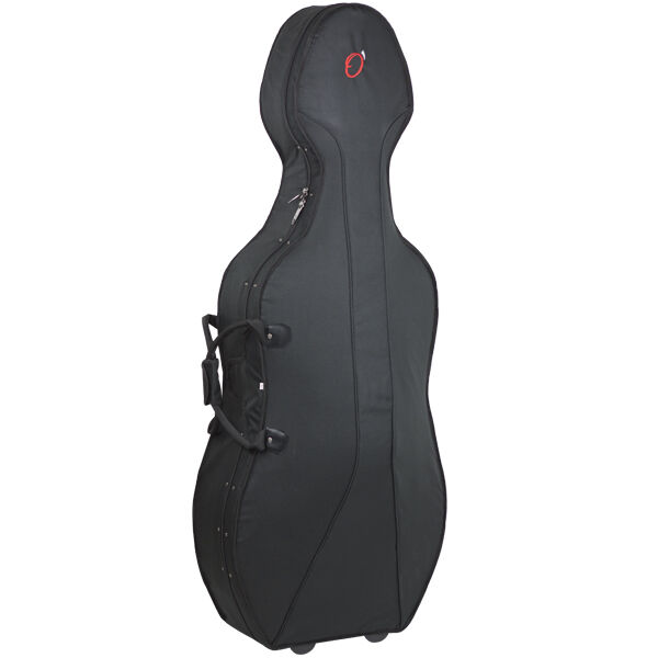 Estuche Violonchelo 4/4 Styrofoam 350 Mochila y Ruedas Ortola Negro