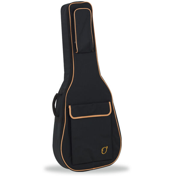 Funda Guitarra Cadete 3/4 47 Mochila sin Logo Ortola Negro y Naranja