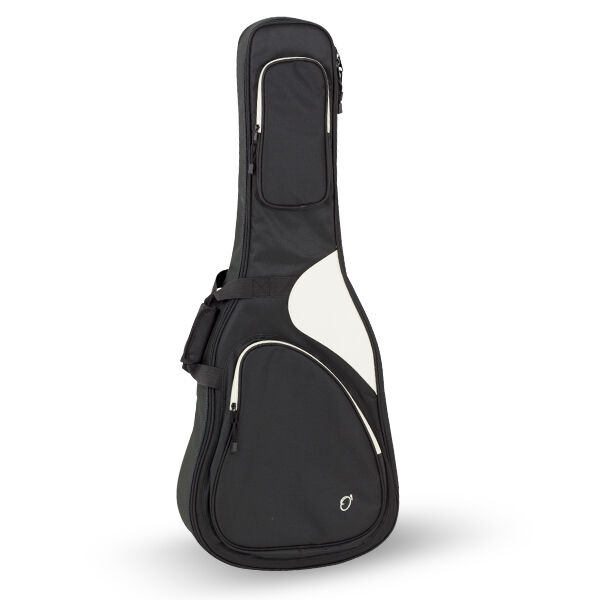 Funda Guitarra Clasica 20mm PE 49-B Mochila sin Logo Ortola Negro y Blanco