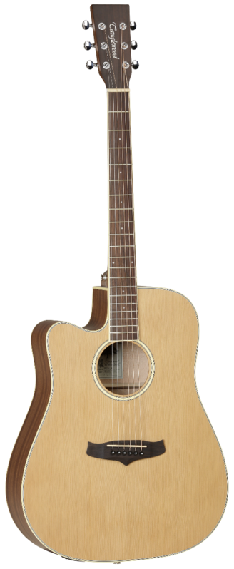 Guitarra Acústica Tanglewood Tw10lh Dreadnought Cutaway Zurda