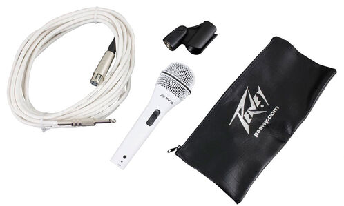 Peavey Micrófono Dinámico de Mano Pv®i 2w White Microphone   1/4  Cable