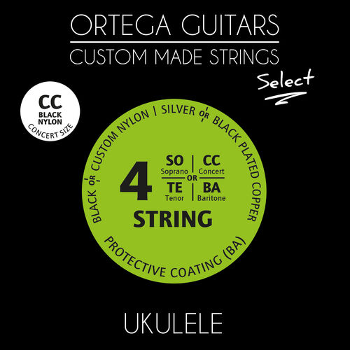 Ortega Juego Cuerdas Ukelele Uksbk-Cc