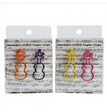 Clips Violín Colores Pack 12 unds