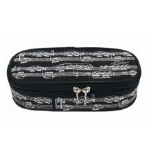 Estuche Ovalado Pentagrama Negro