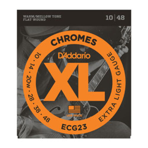 Juego D'Addario Elctrica Entorchado Plano ECG-23 (10-48)