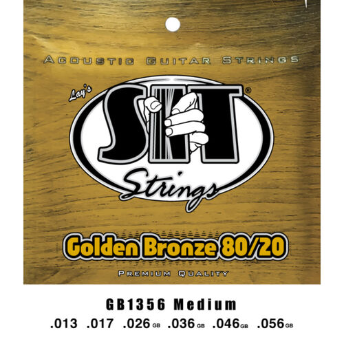 Juego Cuerdas Guitarra Acstica SIT Golden Bronze GB1356 013-056