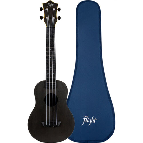 Ukelele Concert Flight TUC-35BK Travel Negro